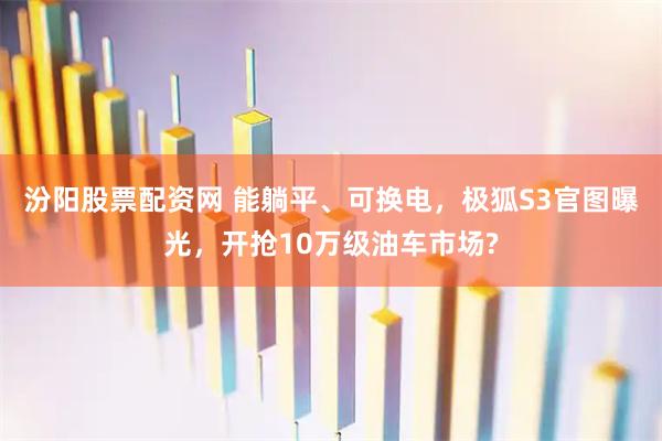 汾阳股票配资网 能躺平、可换电，极狐S3官图曝光，开抢10万级油车市场?